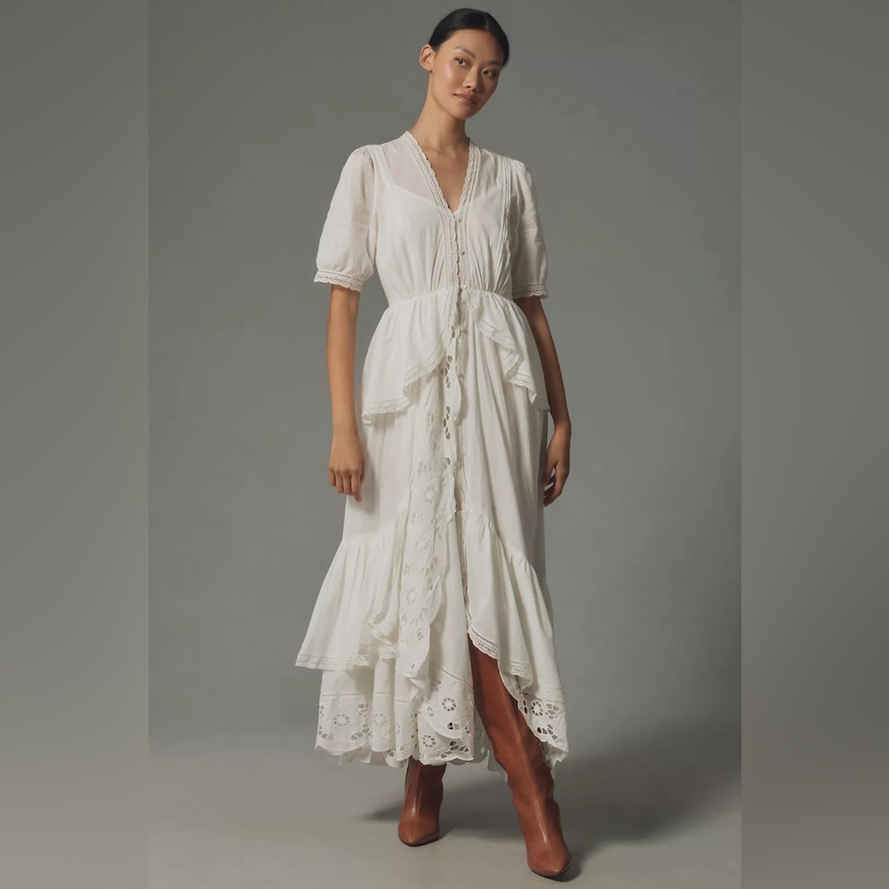 Anthropologie Cotton Maxi Dress